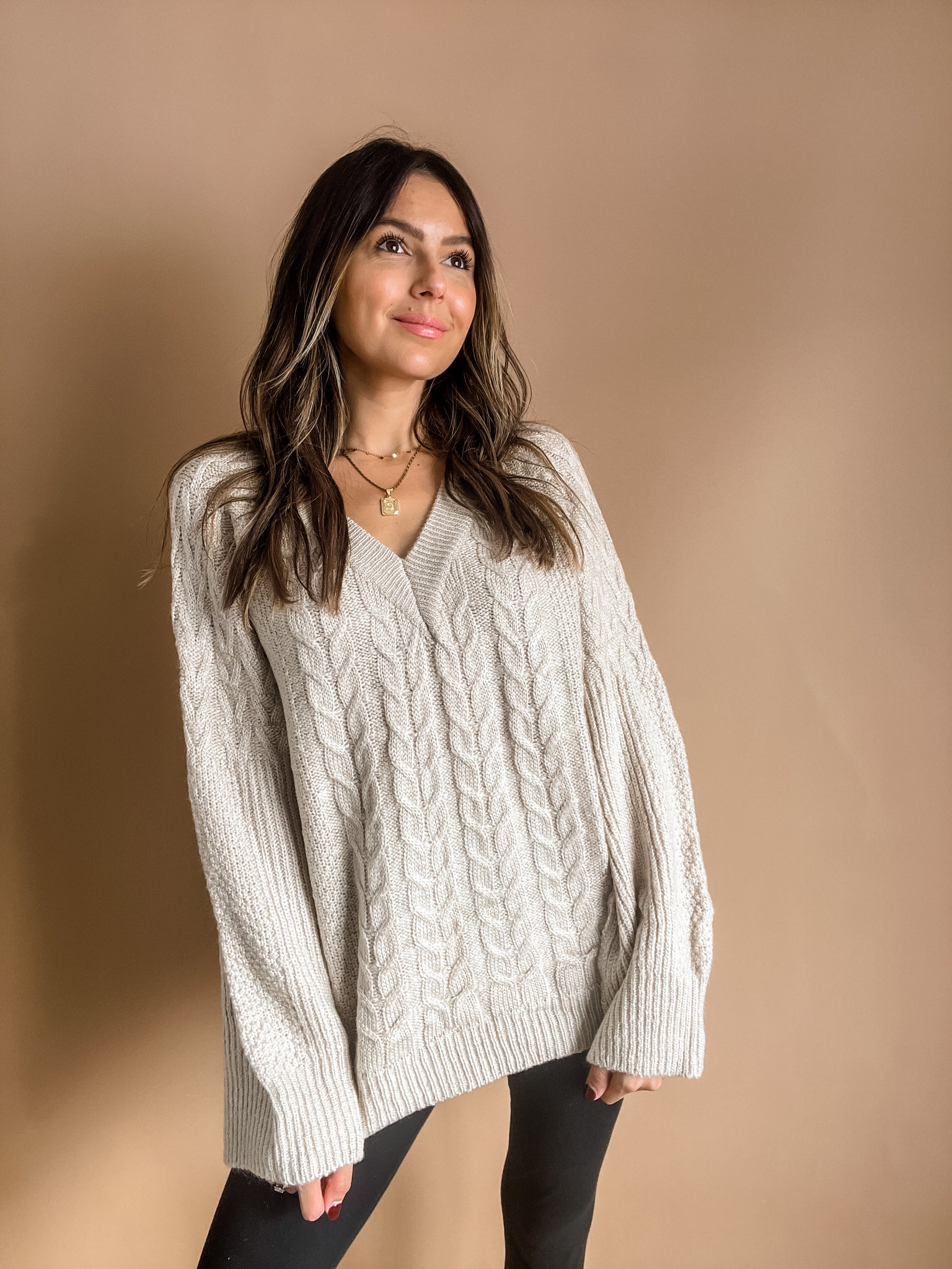 LAYNE OVERSIZED OATMEAL SWEATER – Parker and Poppy